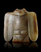 A CHINESE JADE OWL, HONGSHAN CULTURE (c. 4700–2900 BC)