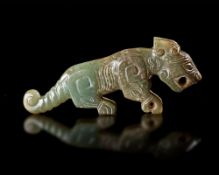 A JADE TIGER, CHINA, SHANG DYNASTY (c. 1600–1046 BC)