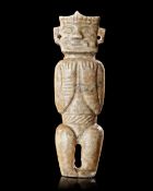 A LINGJIATAN JADE HUMAN FIGURE, CHINA, NEOLITHIC PERIOD (c. 3300–2600 BC)