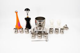 A composed lot of eight various design objects
