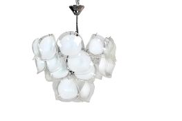 Murano Glas Kronleuchter von Vistosi, Italien, 1970er
