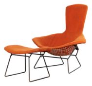 Set aus Bird Chair und Fußhocker für Knoll, 1960er