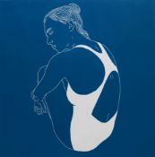 A. Borkowska, A Swimmer, Original Lithographie