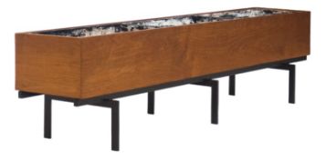 Großer Vintage Übertopf aus Teak