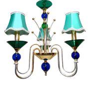 Vintage Kronleuchter aus Muranoglas von Seguso, 1980er