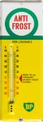 Emailschild BP Thermometer, Anti Frost, Deutschland um 1950 (1)