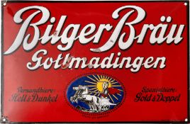 Emailschild Bilger Bräu, Gottmadingen um 1920 (3+)