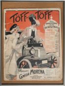 Plakat Töff Töff, eine Automobilfahrt durch das lustige Berlin, um 1900 (B-)