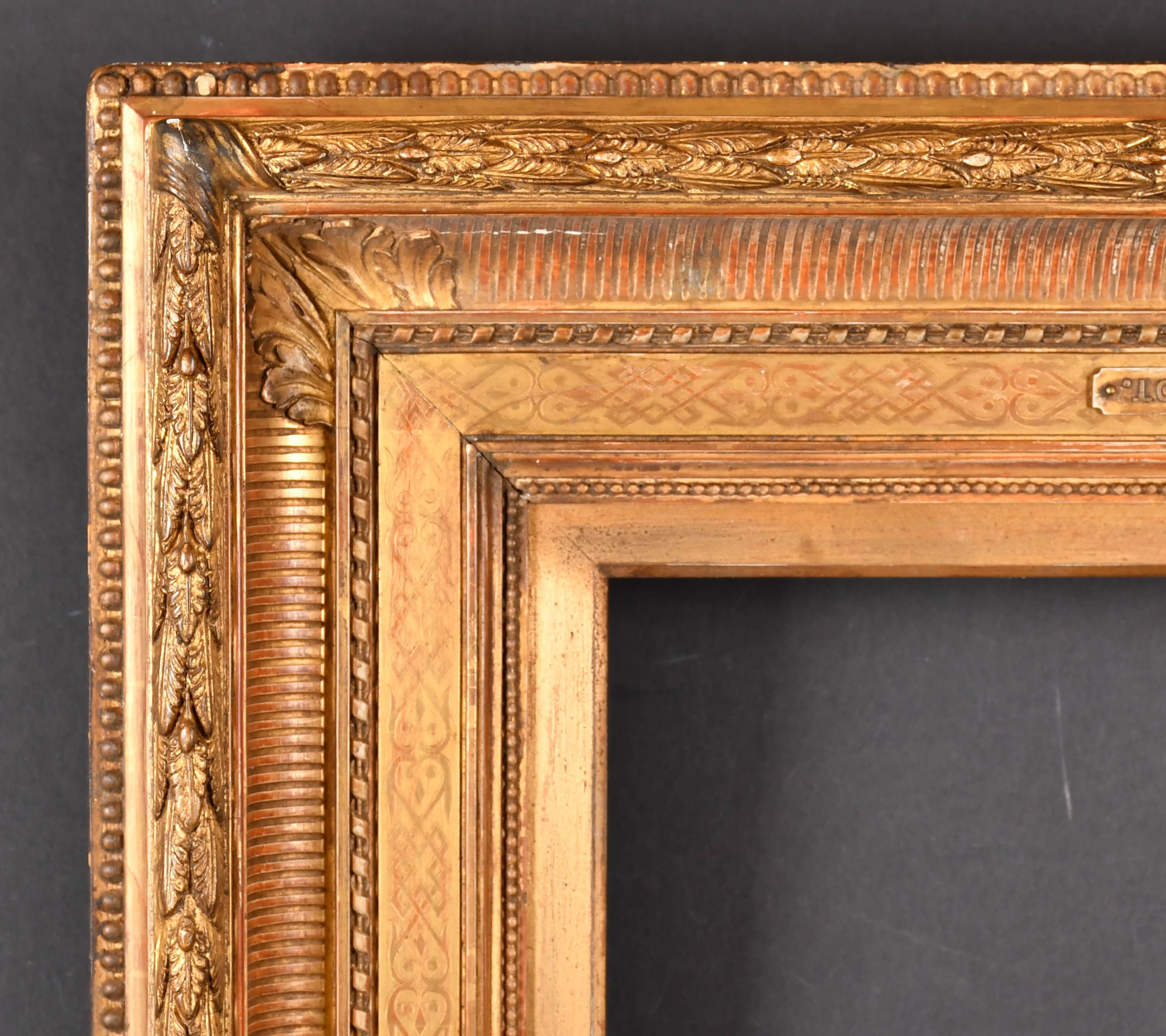 19th Century English School. A Gilt Composition Frame, rebate 16.5" x ...