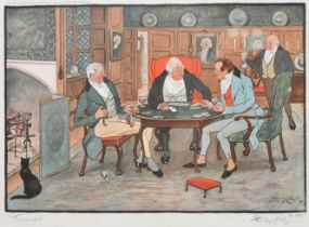 Stanley Cock (act.1913-1920) British. "Trumped", Print, Signed and inscribed, 14" x 20" (35.5 x 50.