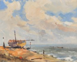 Peter Gilman (1928-1984) British. "Southwold", Watercolour, Signed, and inscribed on a label