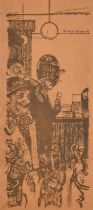 Ruskin Spear (1911-1990) British. "Pale Ale", Lithograph, Inscribed on a label verso, 17.25" x 7.75"
