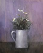 Neil Canning (1960-) British. Still Life with Flowers in a Jug, Watercolour and gouache, Signed, 15