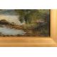 Enoch Crosland (1860-1938) British. Fly Fishing, Oil on canvas, Signed, 12" x 18" (30.5 x 45.7cm) - Image 3 of 4