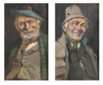 Henrie Pitcher (act.1880-1904) British. Half Length Portrait of a Scotsman, Oil on board, Signed,