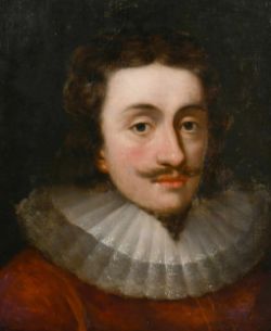 17th Century English School after Daniel Mytens (1590-1647) Dutch. Portrait of Charles I in a