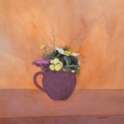 Neil Canning (1960-) British. A Pair of Still Life with Flowers, Watercolour and gouache, Signed,