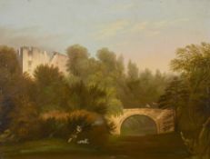19th Century English School. Duck Shooting, Oil on board, 7