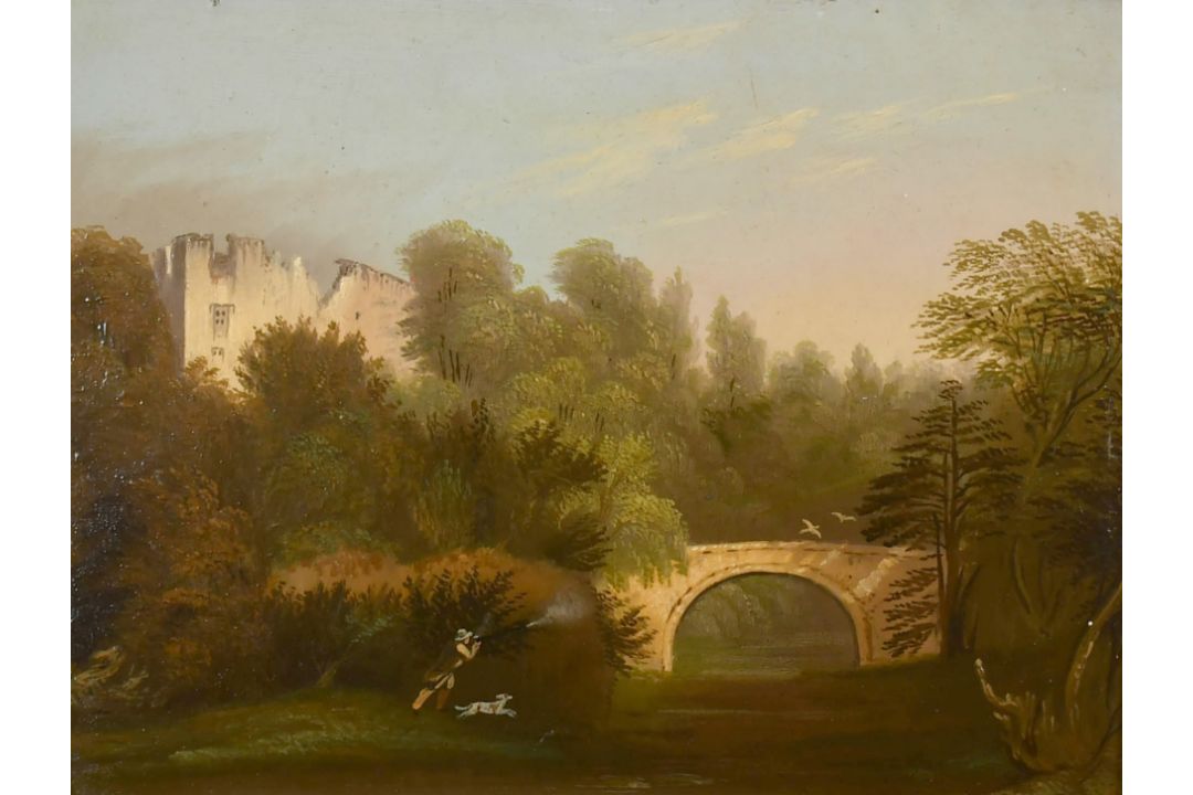 19th Century English School. Duck Shooting, Oil on board, 7" x 8.75" (17.8 x 22.2cm) - Image 1 of 3