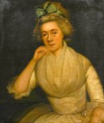 Early 19th Century English School. A Bust Portrait, believed to be Mary Jane King, nee
