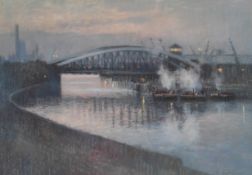 Robert 'Bob' Richardson (1938-) British. Tyne Bridge, Pastel, Signed in pencil, 14.5