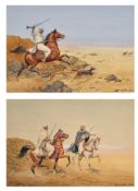 Follower of John Alexander Harrington Bird (1846-1936) British. An Arabian Hunting Scene,