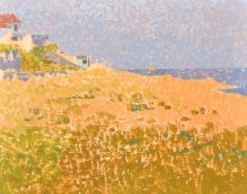 Lionel Bulmer (1919-1992) British. The Beach, Oil on board, unframed 16