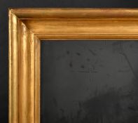 19th Century English School. A Hollow Gilt Composition Frame with inset glass, rebate 30