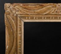 20th Century French School. A Painted Carved Wood Frame, with swept centres and corners, rebate