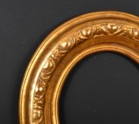 20th Century European School. An Oval Gilt Composition Frame, rebate 9.25