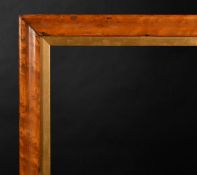 19th Century English School. A Maple Frame, with a gilt slip, rebate 30