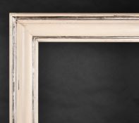 20th Century English School. A Painted Composition Frame with silver edging, rebate 45.25