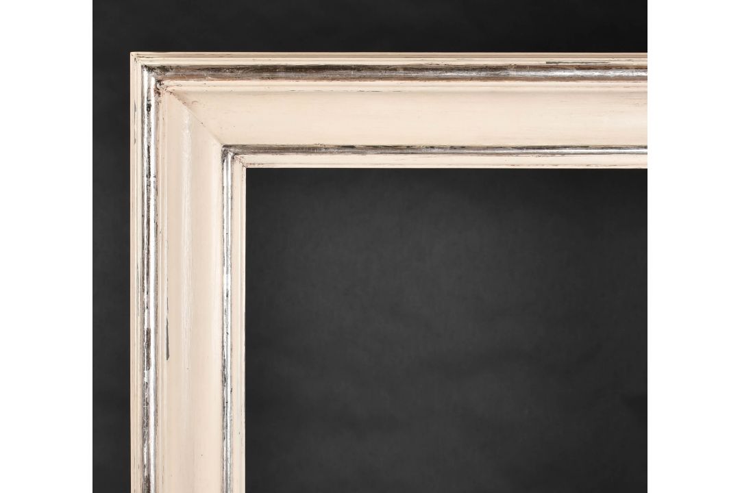 20th Century English School. A Painted Composition Frame with silver edging, rebate 45.25" x 30" ( - Image 1 of 3
