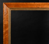 19th Century English School. A Maple Frame with a painted slip, rebate 27