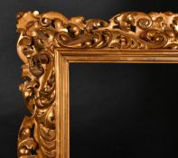 19th Century Italian School. A Carved Giltwood Florentine Frame, rebate 29