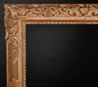 20th Century French School. A Painted Carved Wood Frame, with swept centres and corners, rebate 32.