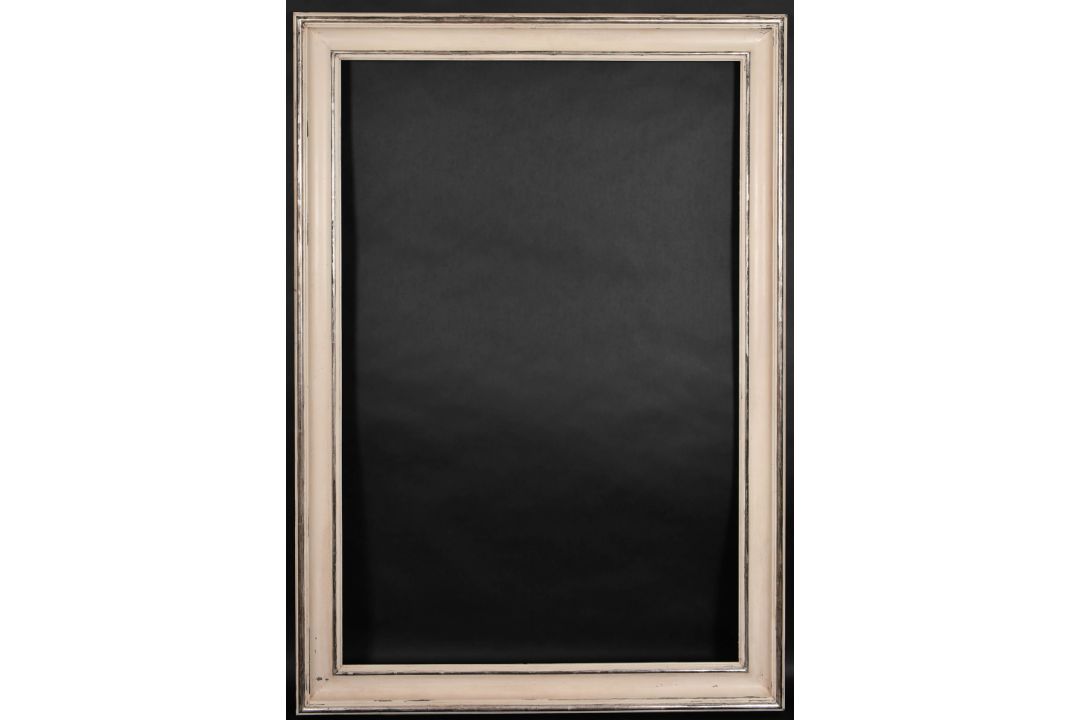 20th Century English School. A Painted Composition Frame with silver edging, rebate 45.25" x 30" ( - Image 2 of 3