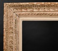 20th Century French School. A Painted Carved Wood Frame, rebate 24