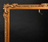 19th Century English School. A Painted Composition Frame, with swept centres and corners, rebate