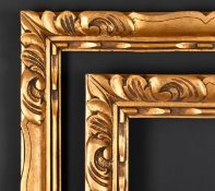 20th Century European School. A Pair of Carved Giltwood Frames, rebate 21.5