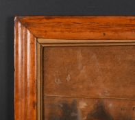 19th Century English School. A Maple Frame, with a gilt slip and inset glass, rebate 12.25