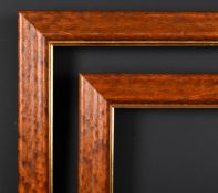 20th Century English School. A Pair of Maple Frames with gilt slips, rebate 16