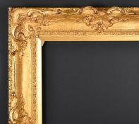 20th Century English School. A Gilt Composition Frame, with swept centres and corners, rebate 20.25