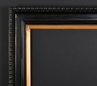 Early 20th Century English School. A Black Composite Frame, with a gilt slip, rebate 20