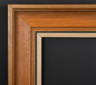 20th Century European School. A Painted Composition Frame with a fabric slip, rebate 11.5
