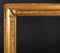 19th Century English School. A Painted Composition Frame, with swept corners, (warped) rebate 34.75