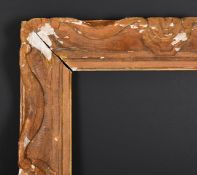 20th Century French School. A Painted Carved Wood Frame, with swept centres and corners, rebate 16.
