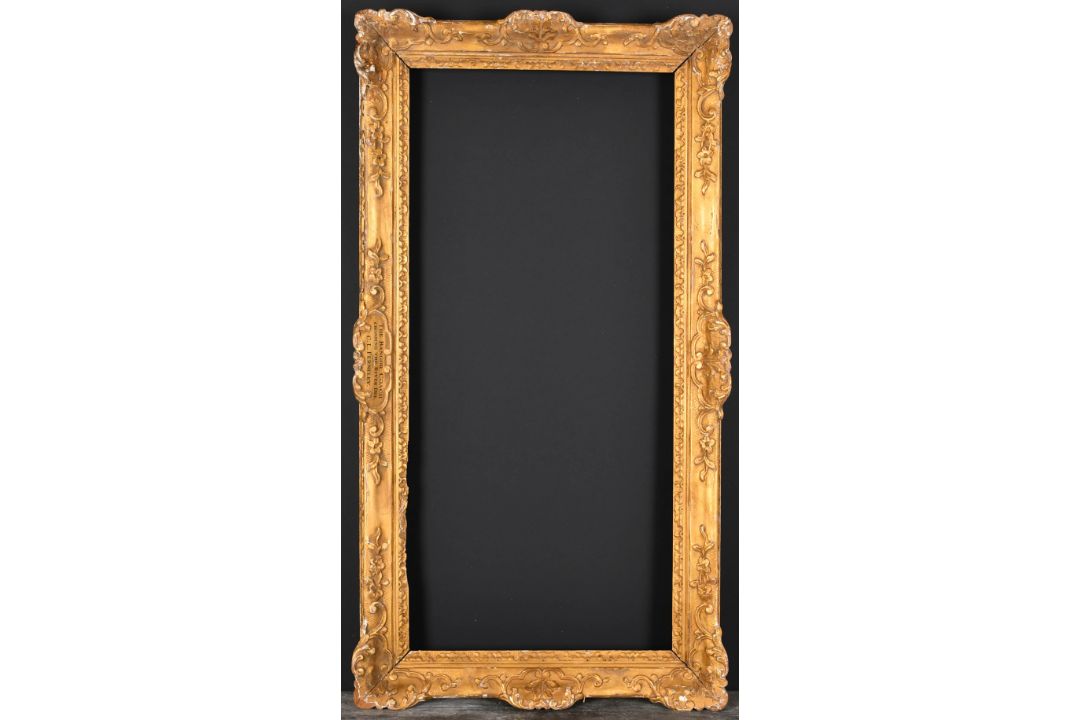 19th Century English School. A Carved Giltwood Frame, with swept centres and corners, rebate 26. - Image 2 of 3