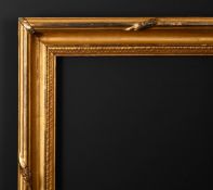 19th Century English School. A Gilt Composition Hollow Frame, rebate 17