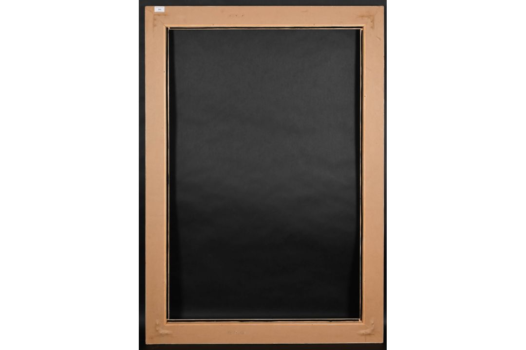 20th Century English School. A Painted Composition Frame with silver edging, rebate 45.25" x 30" ( - Image 3 of 3
